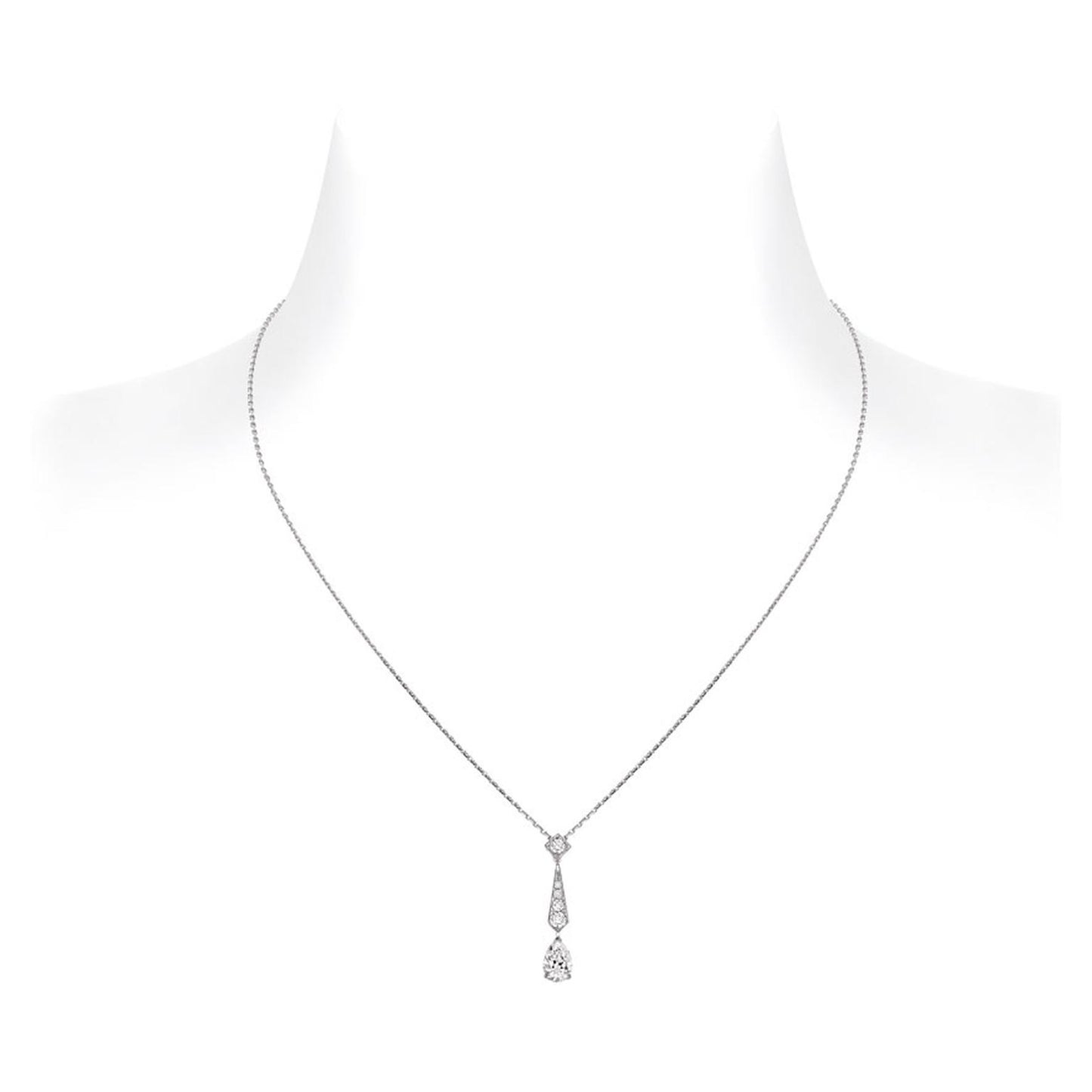 CHAUMET JOSEPHINE SILVER DIAMOND NECKLACE