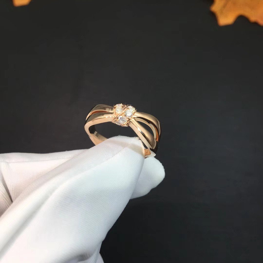 CHAUMET LIENS RING PINK GOLD DIAMOND