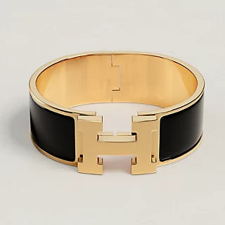 HERMES H BRACELET 18MM GOLD