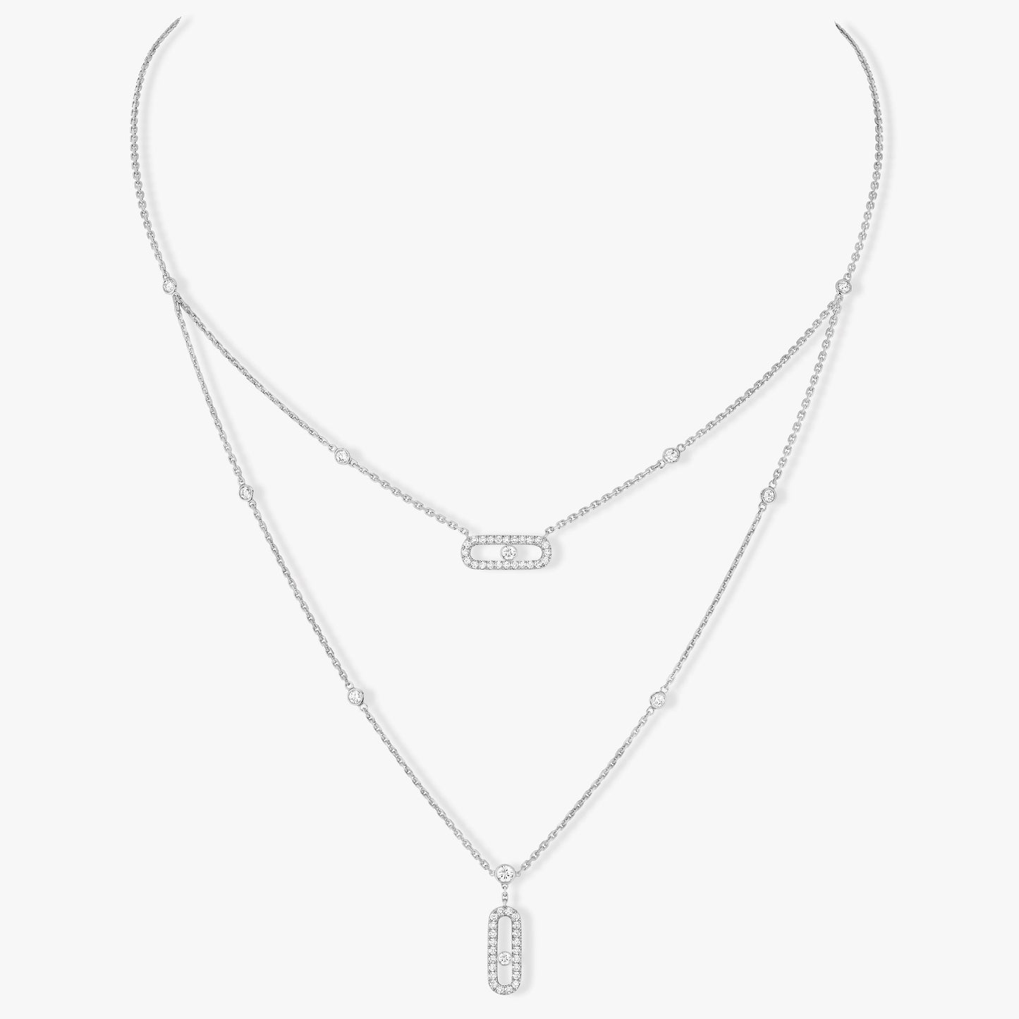 MESSIKA MOVE 2 ROW DIAMOND NECKLACE