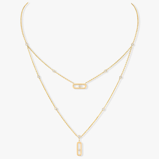 MESSIKA MOVE UNO 2 ROW DIAMOND NECKLACE