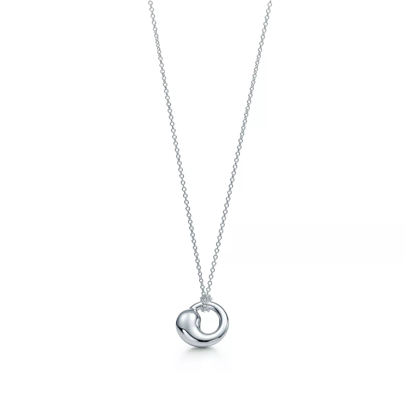 TIFFANY SNAIL PEDANT SILVER NECKLACE
