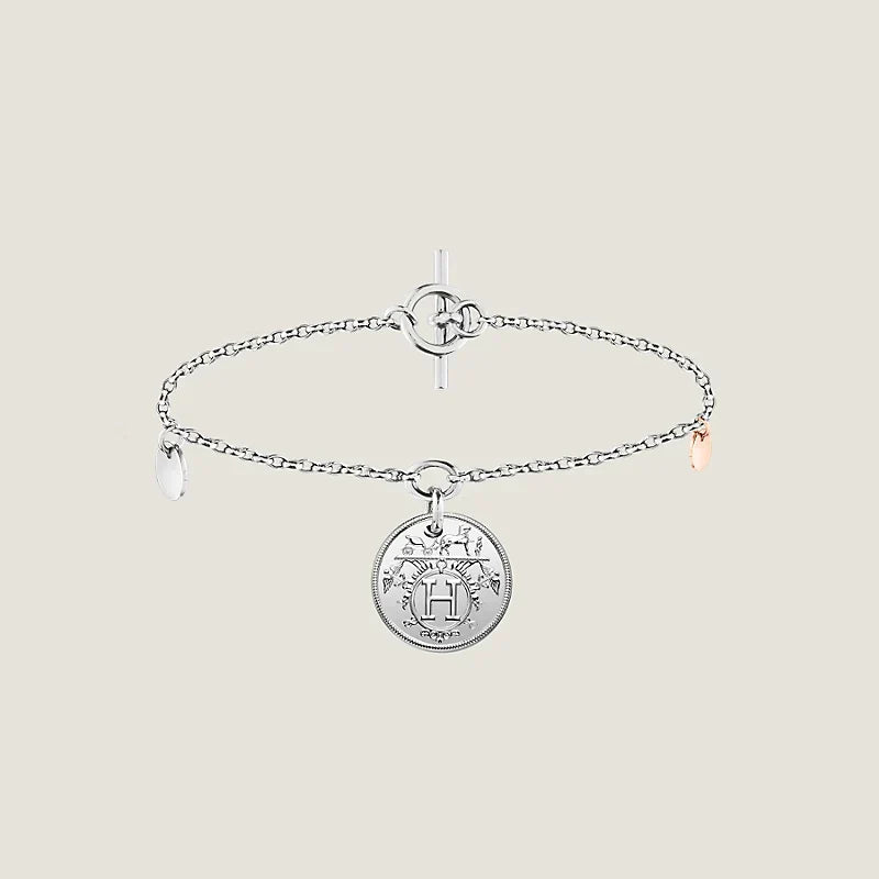 HERMES EX-LIBRIS PEDANT BRACELET