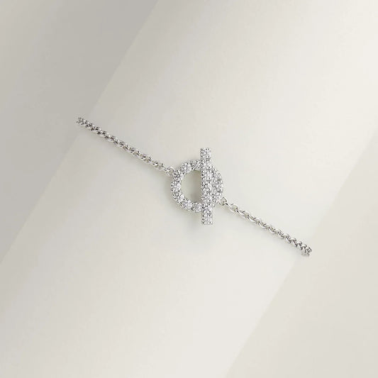 HERMES FINESSE SILVER BRACELET