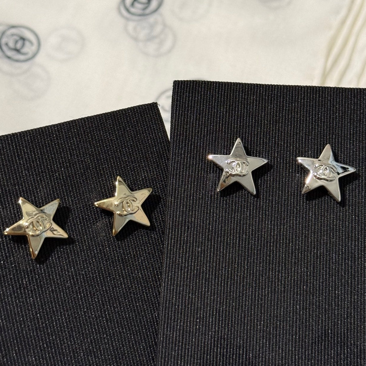 Chanel 2026 Star Double C Small Earrings