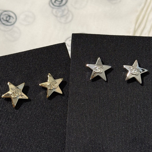 Chanel 2026 Star Double C Small Earrings