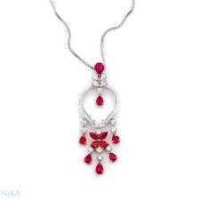 GRAFF BUTTERFLY CHANDELIER CLASSIC PINK SILVER DIAMOND NECKLACE