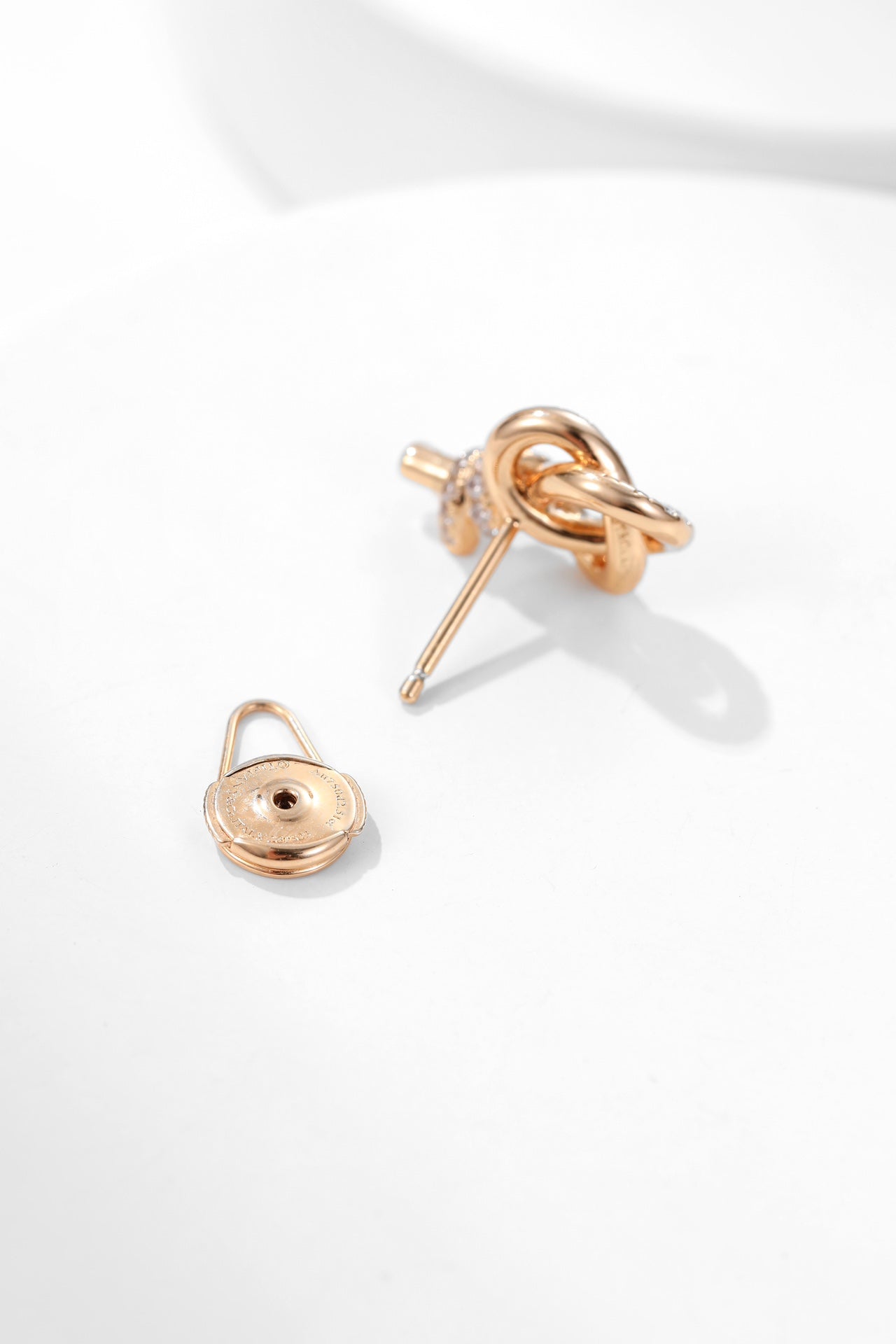 TIFFANY tiffan key woven diamond earrings