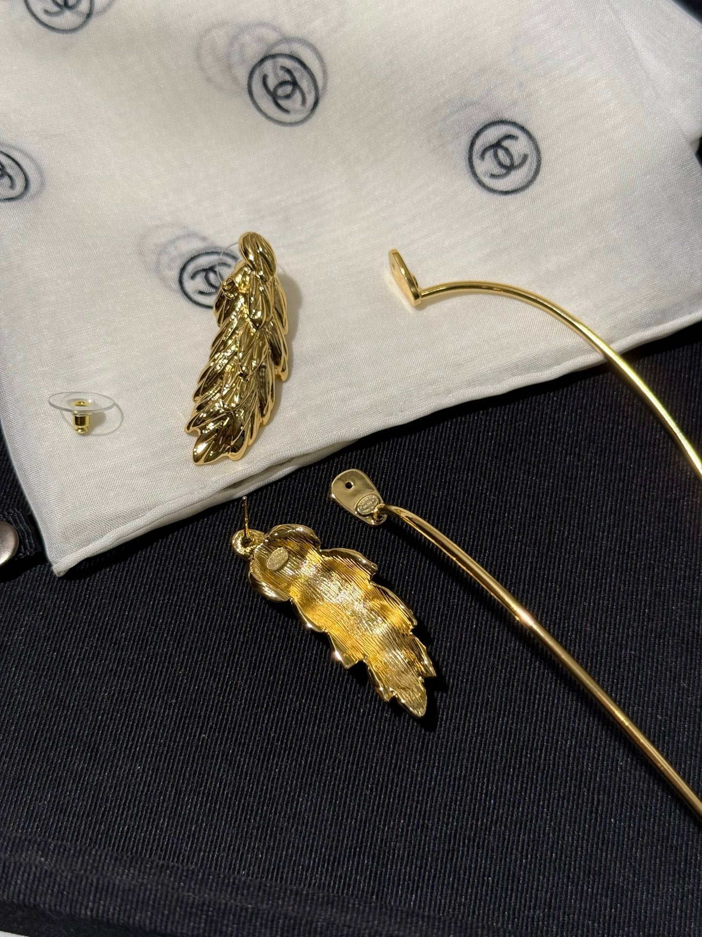 Chanel 2026 Large Gold Wheat Earrings