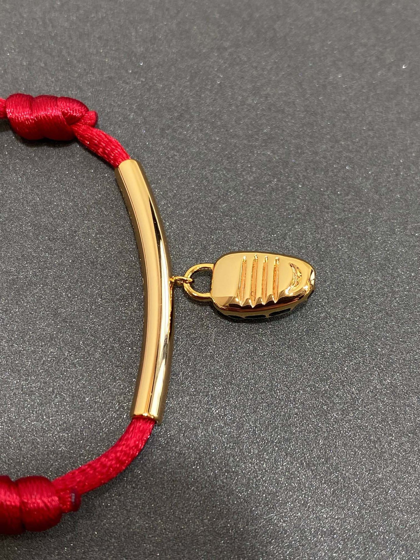 BVLGARI BVL RED SNAKE ROPE BRACELET