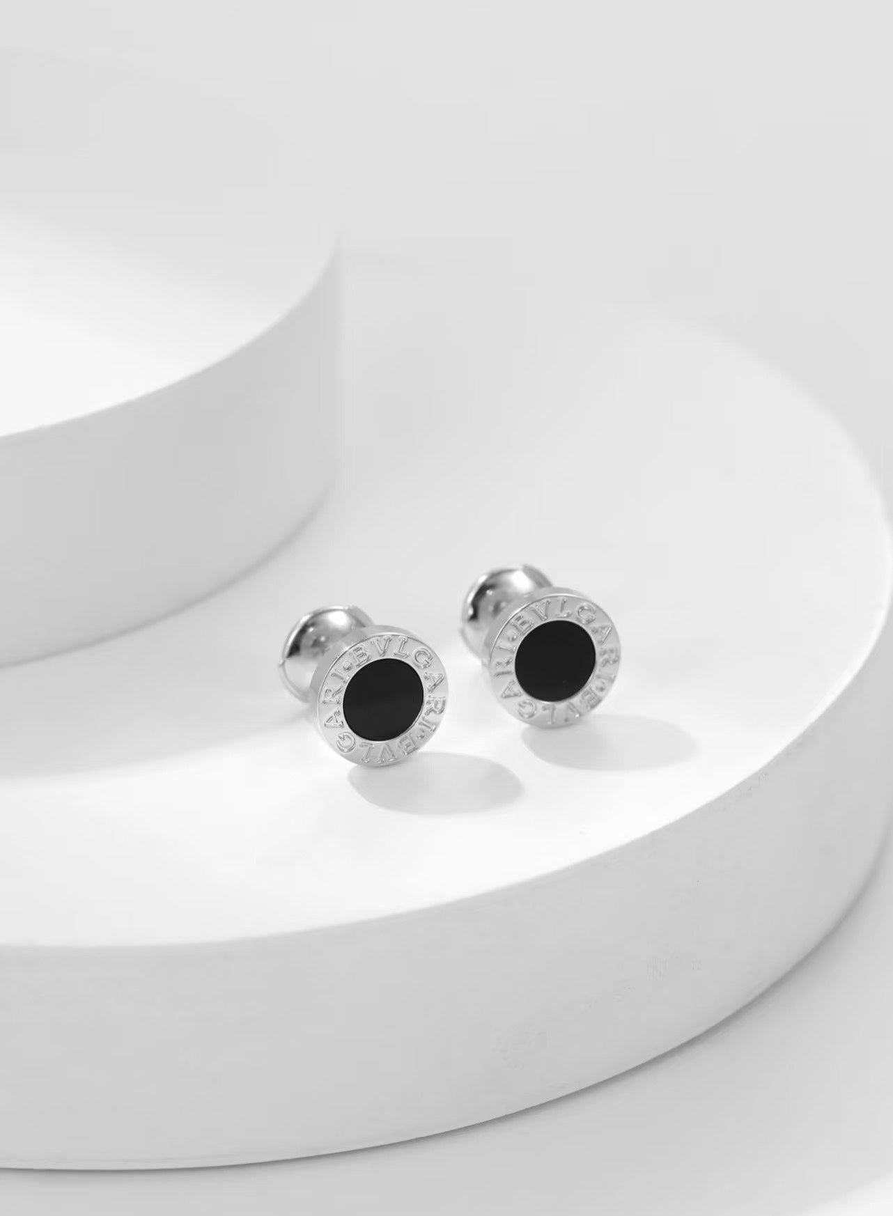 BVLGARI BVL Pink Gold Stud Earrings