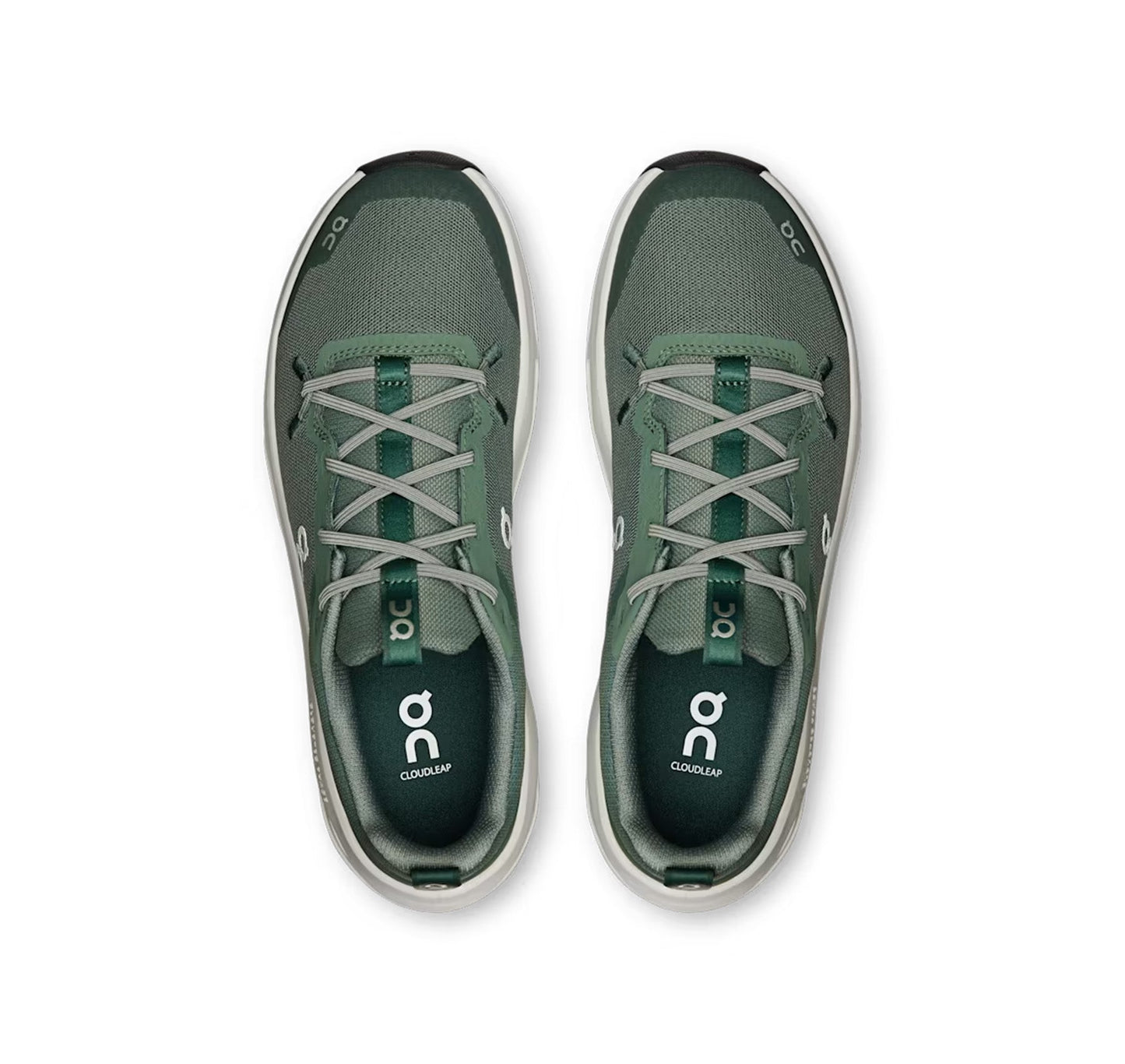 ON Big Kid's Cloudleap Olive/Ghost