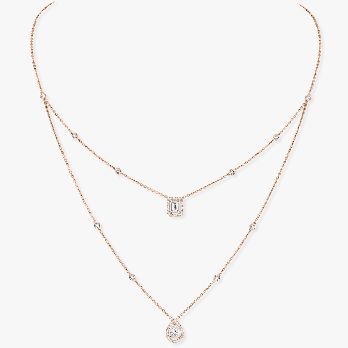 MESSIKA MY TWIN 2 ROW DIAMOND NECKLACE