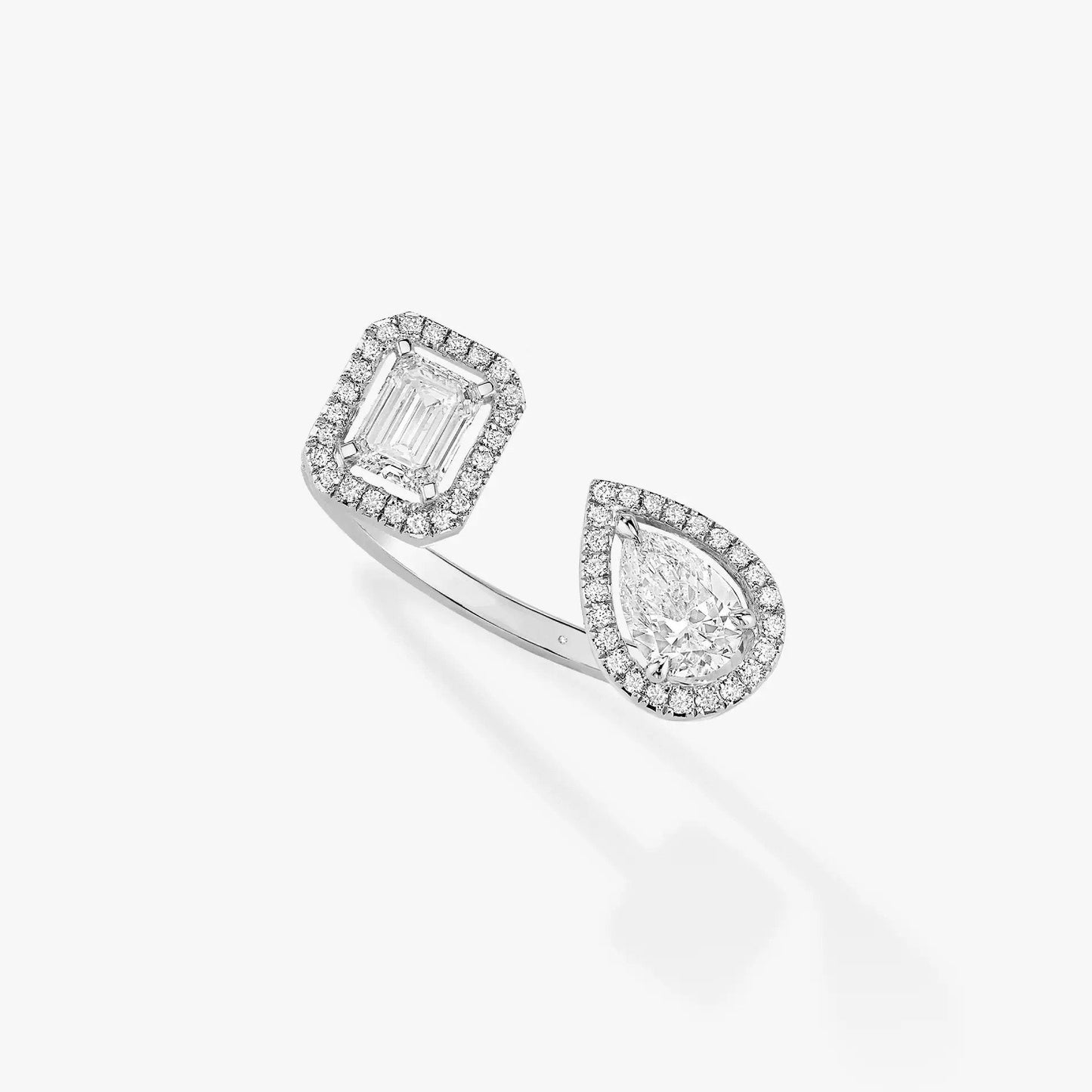 MESSIKA MY TWIN TOI & MOI SILVER DIAMOND RING