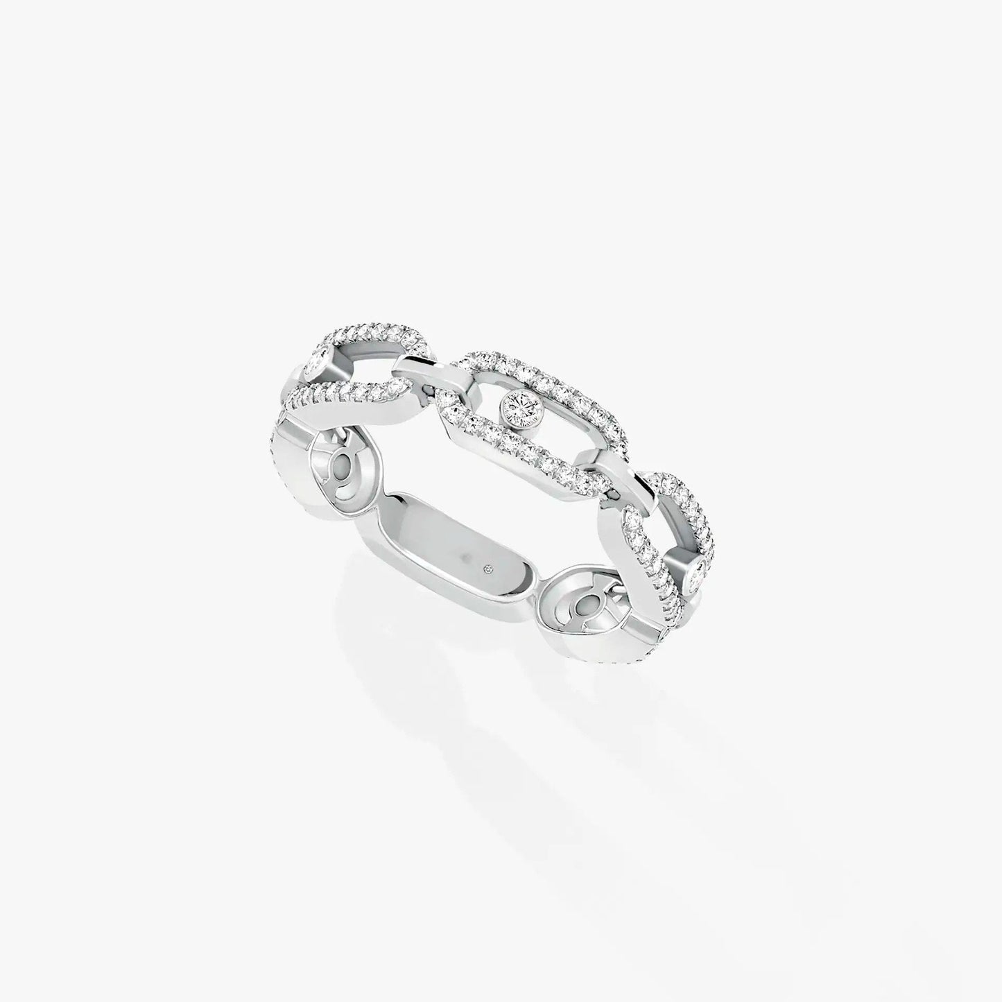 MESSIKA MOVE UNO RING PAVED SILVER DIAMOND