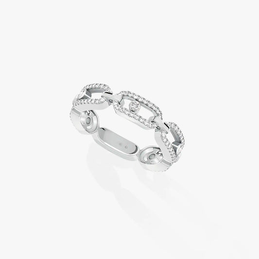 MESSIKA MOVE UNO RING PAVED SILVER DIAMOND
