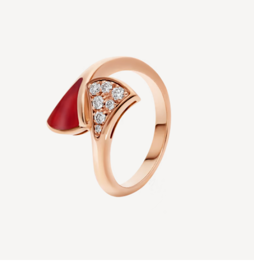 BVLGARI DREAM RING PINK GOLD DIAMOND