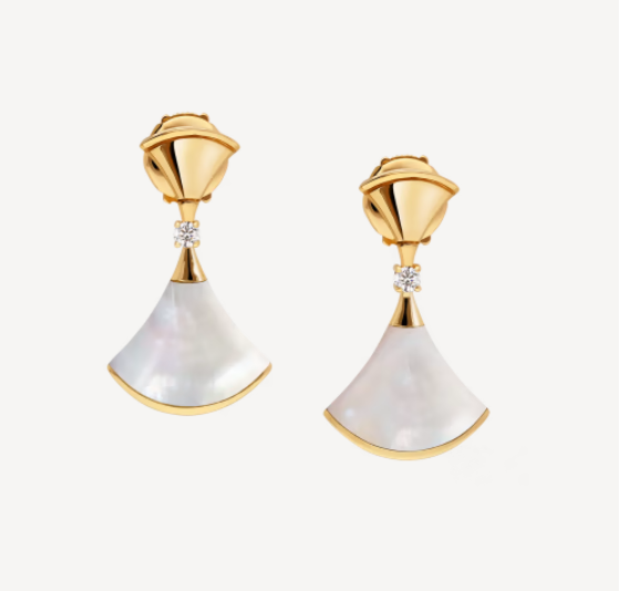 BVLGARI DREAM MOP 1 DIAMOND EARRINGS