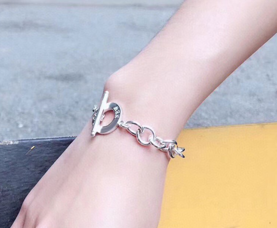 TIFFANY TOGGLE TAG BRACELET SILVER