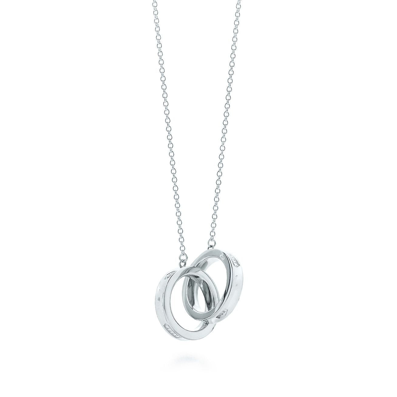 TIFFANY INTERLOCKING CIRCLES PENDANT SILVER SMALL NECKLACE