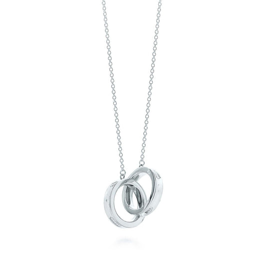 TIFFANY INTERLOCKING CIRCLES PENDANT SILVER SMALL NECKLACE