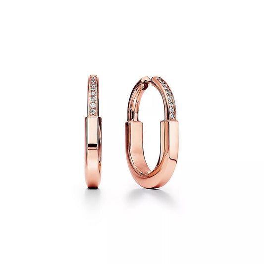 TIFFANY LOCK MEDIUM DIAMNOND EARRINGS