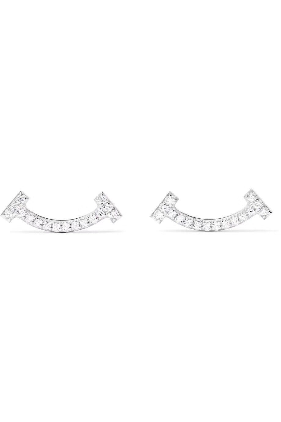 TIFFANY SMILE DIAMOND EARRINGS