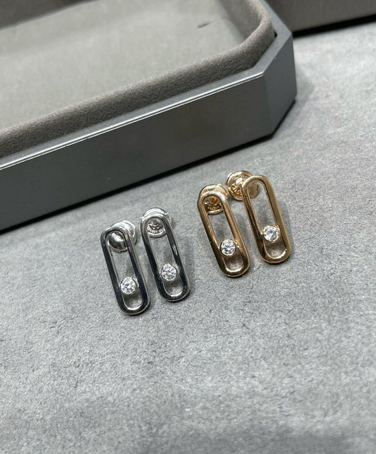 MESSIKA MOVE UNO SMALL 1 DIAMOND EARRINGS