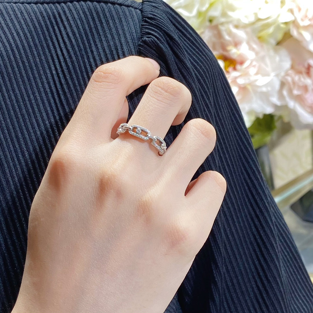 MESSIKA MOVE LINK PAVED DIAMOND RING