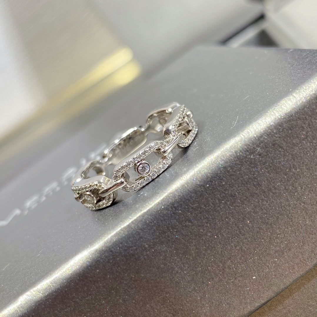 MESSIKA MOVE LINK PAVED DIAMOND RING