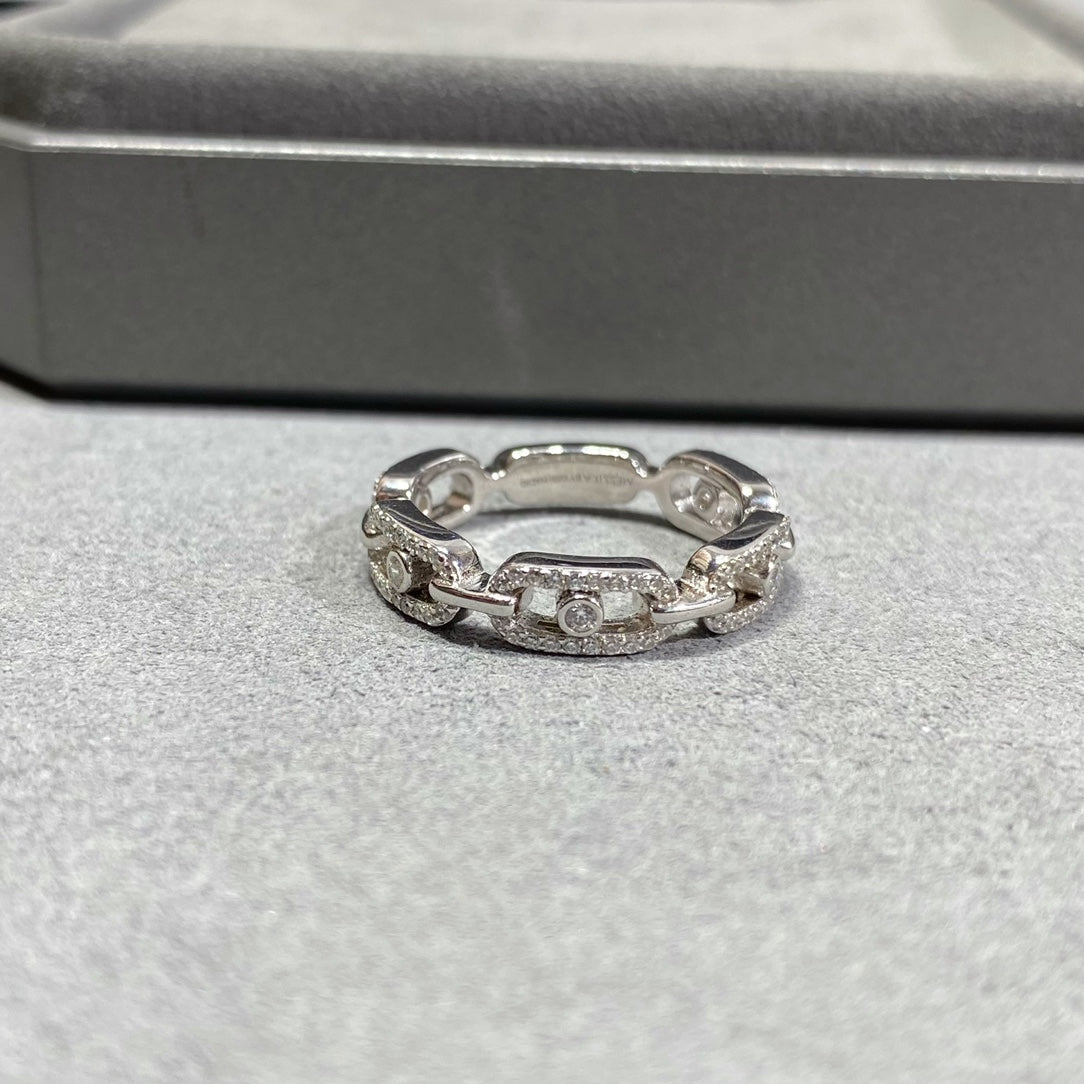 MESSIKA MOVE LINK PAVED DIAMOND RING