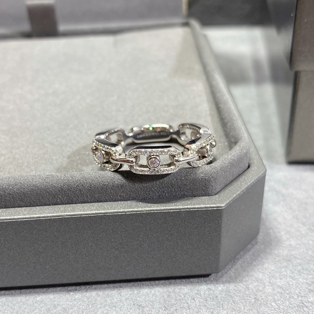 MESSIKA MOVE LINK PAVED DIAMOND RING