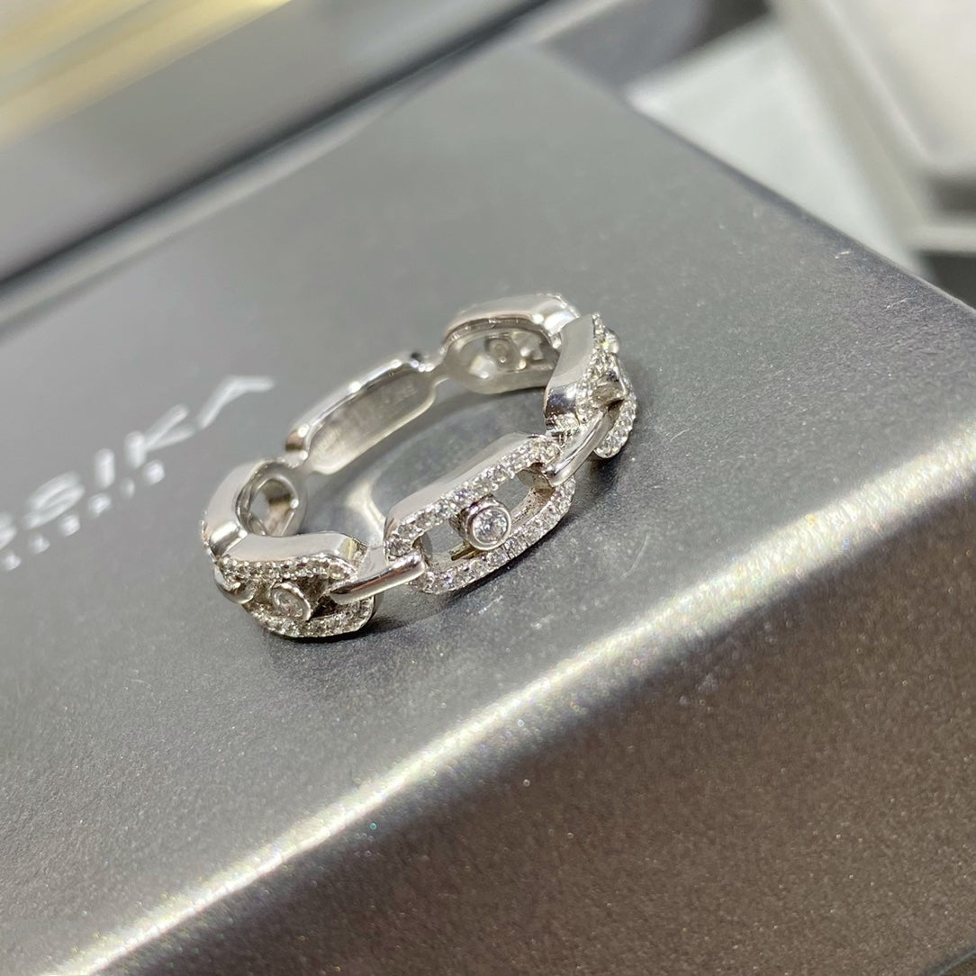 MESSIKA MOVE LINK PAVED DIAMOND RING
