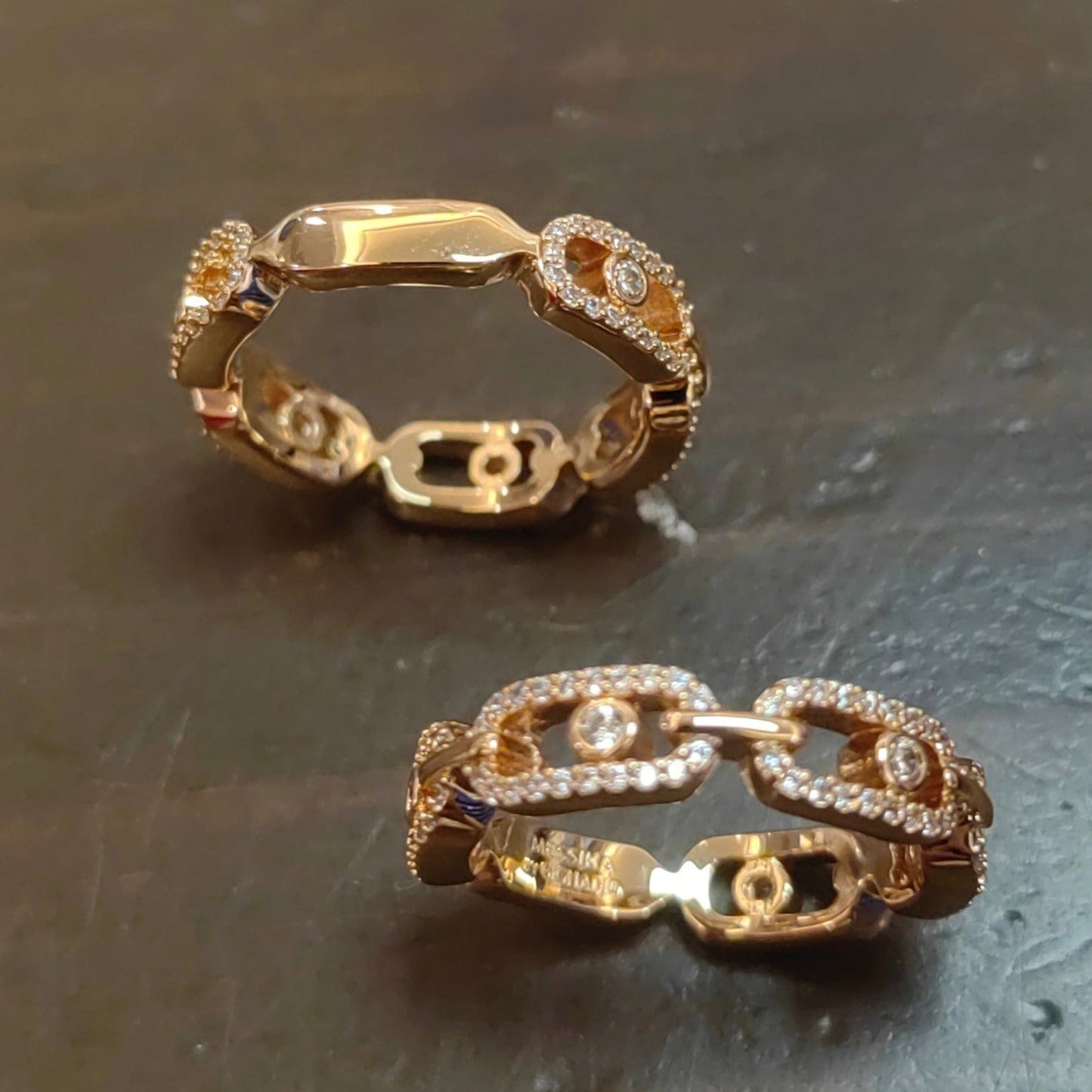 MESSIKA MOVE LINK PAVED DIAMOND RING