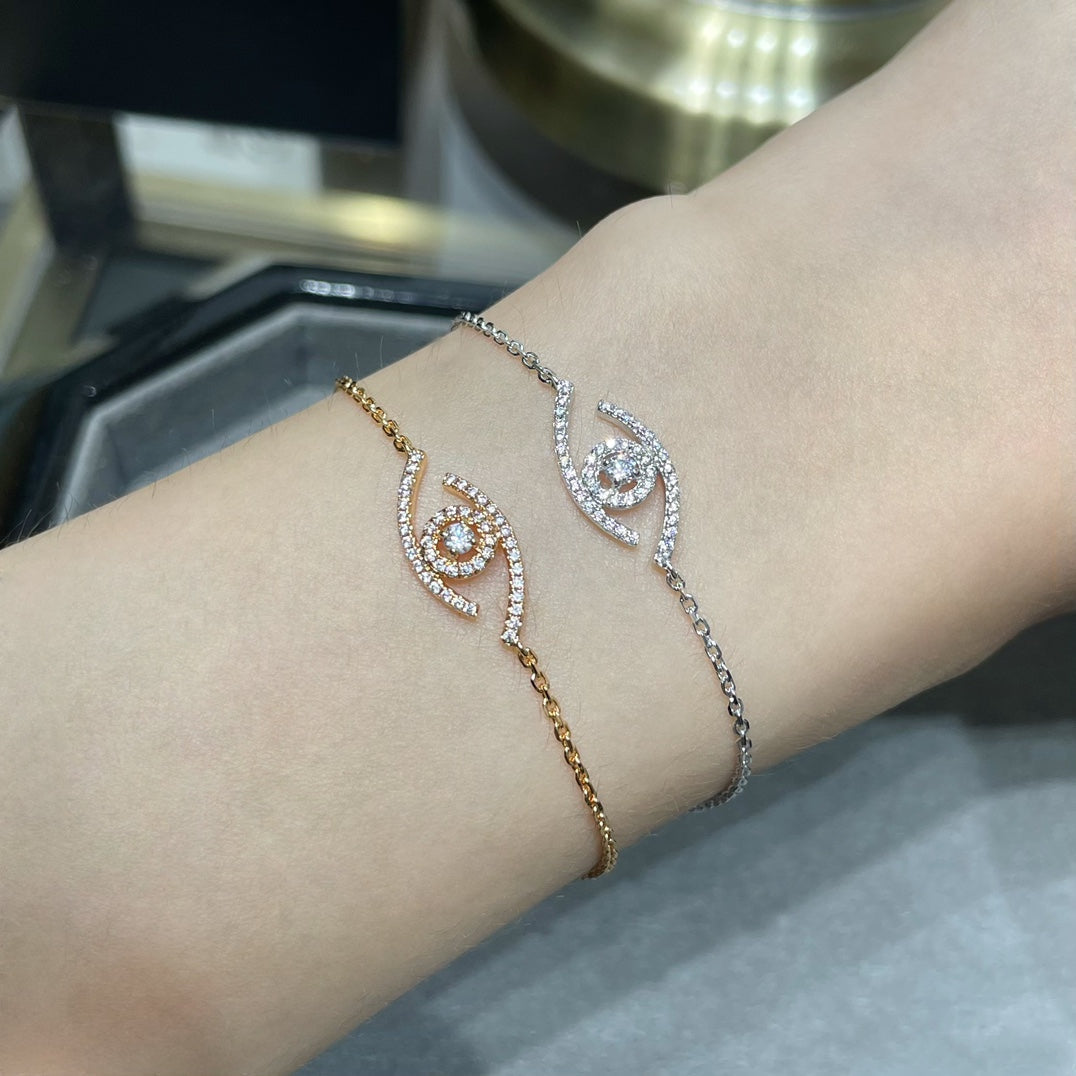 MESSIKA LUCKY EYE PAVED DIAMOND BRACELET