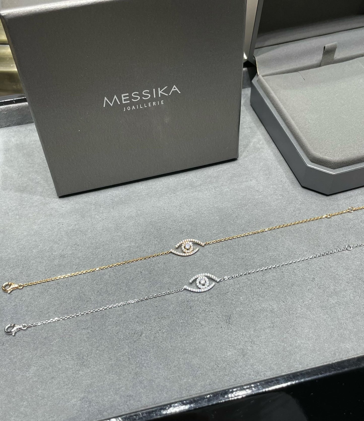 MESSIKA LUCKY EYE PAVED DIAMOND BRACELET