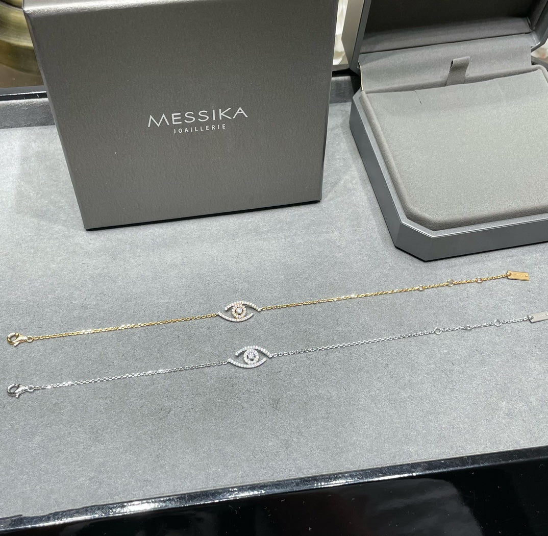 MESSIKA LUCKY EYE PAVED DIAMOND BRACELET