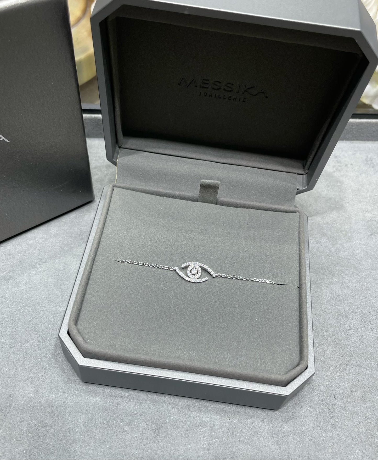 MESSIKA LUCKY EYE PAVED DIAMOND BRACELET