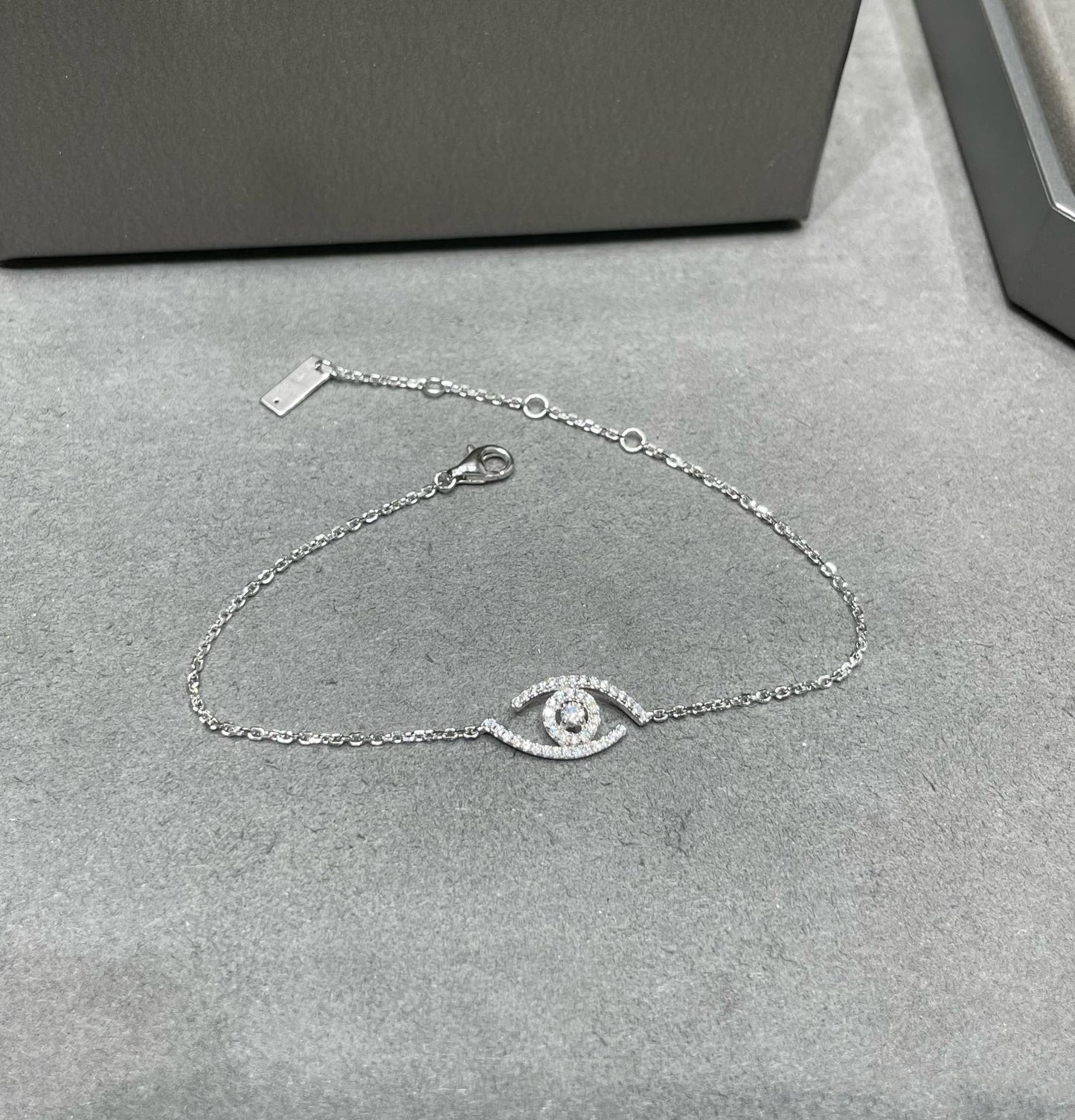 MESSIKA LUCKY EYE PAVED DIAMOND BRACELET