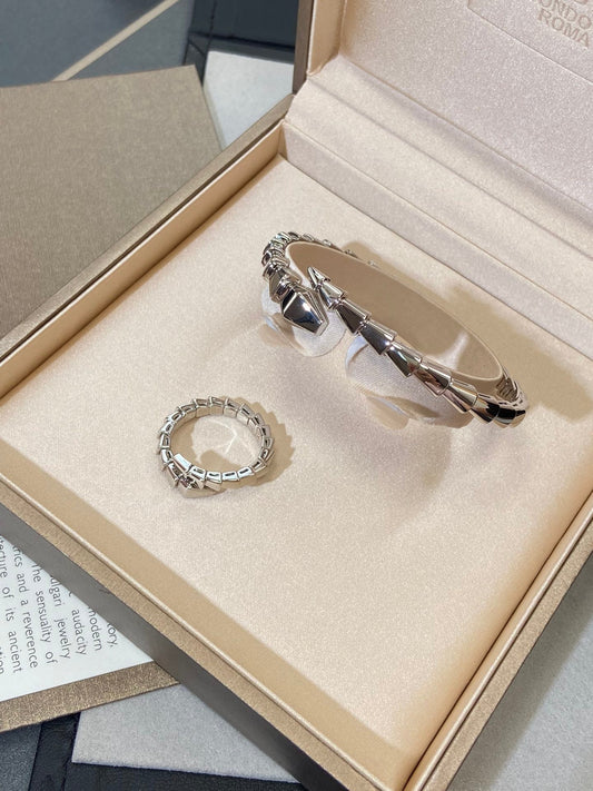 BVLGARI SERPENTI VIPER SILVER BRACELET