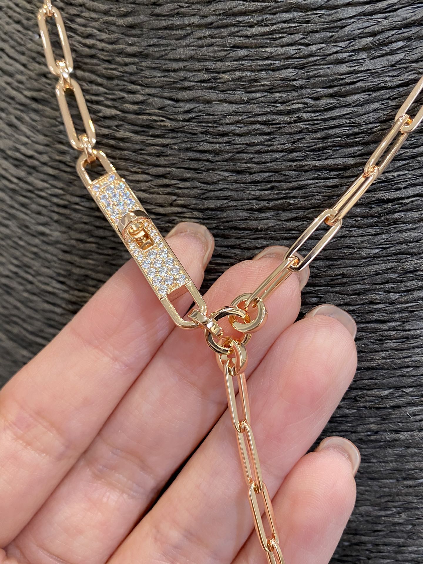 HERMES HM KELLY CHAINE CHOKER DROP NECKLACE