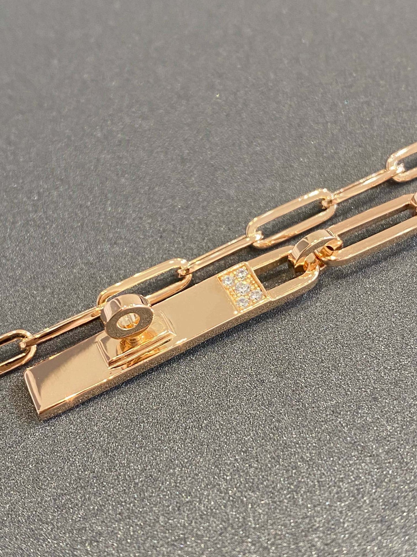 HERMES HM KELLY CHAINE CHOKER DROP NECKLACE