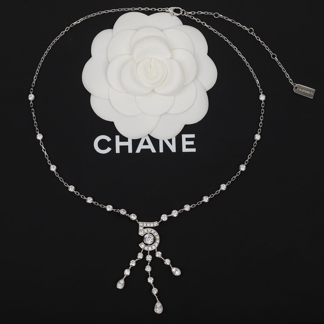 Chanel Eternal N5 Silver Diamond Bracelet
