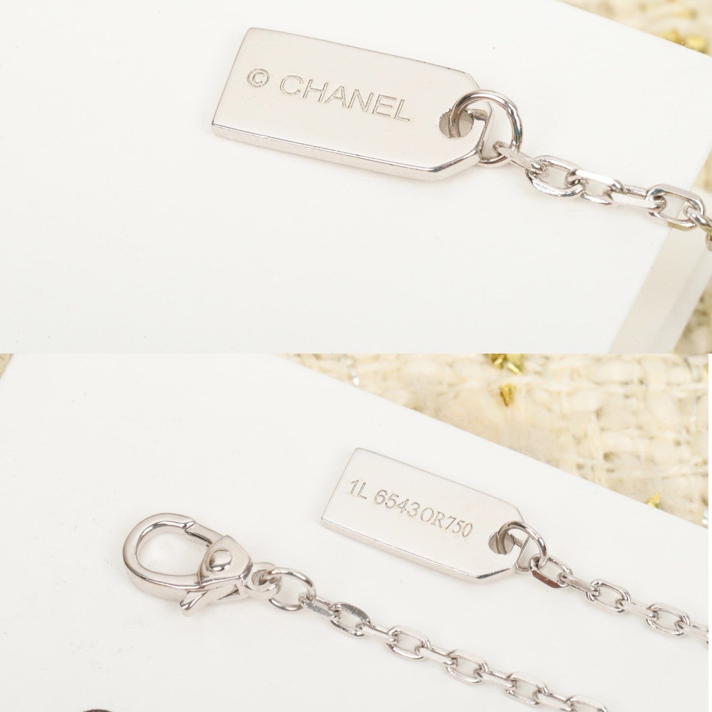 Chanel Eternal N5 Silver Diamond Bracelet