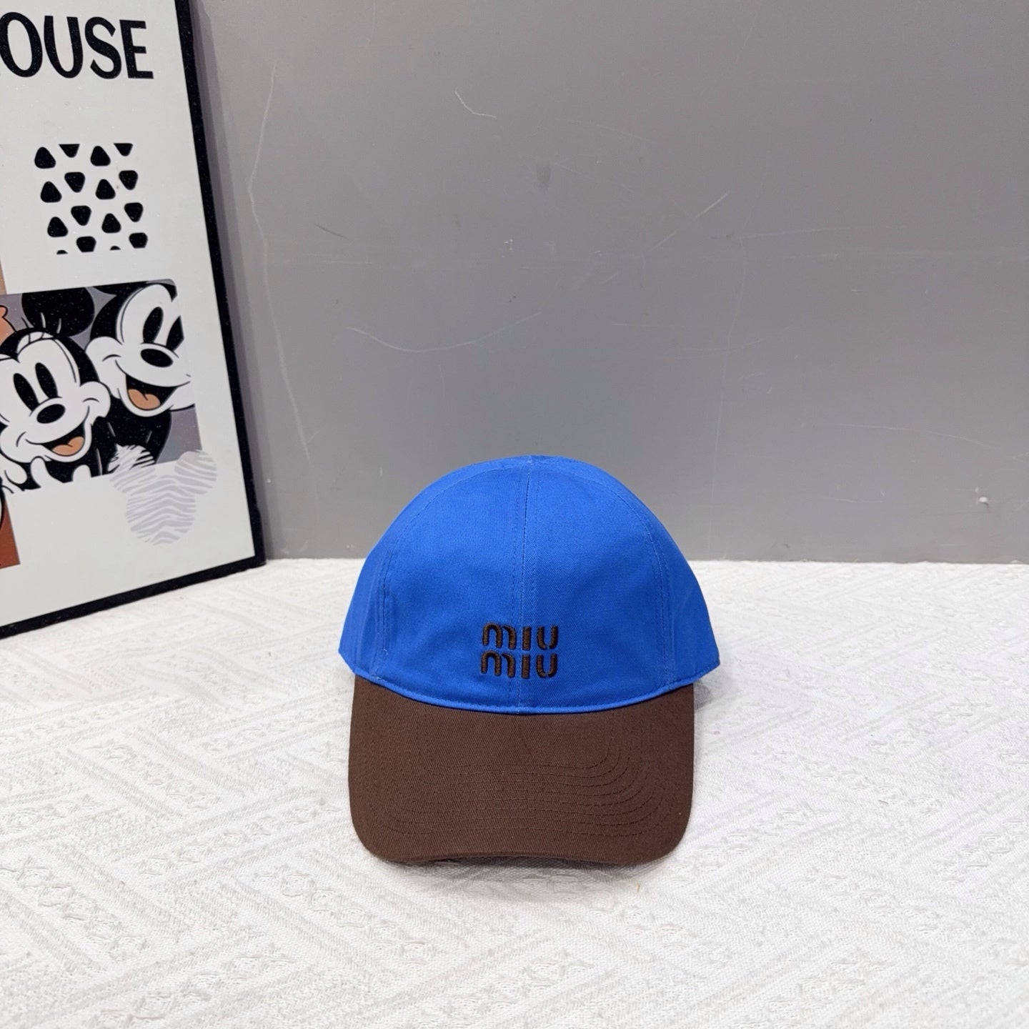 MIU MIU Two-Tone Baseball Cap