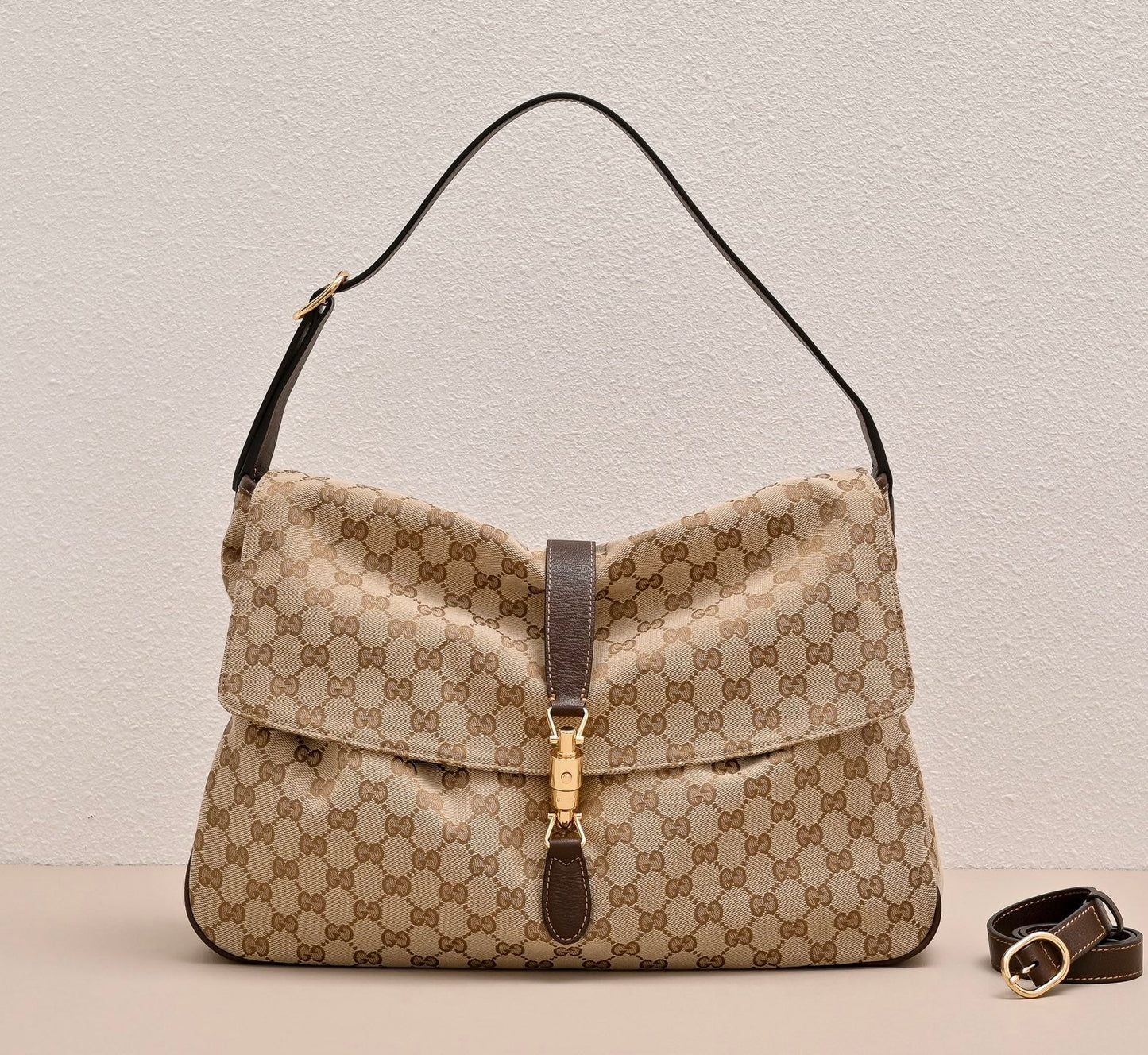 GUCCI Jackie Flap Large Shoulder Bag