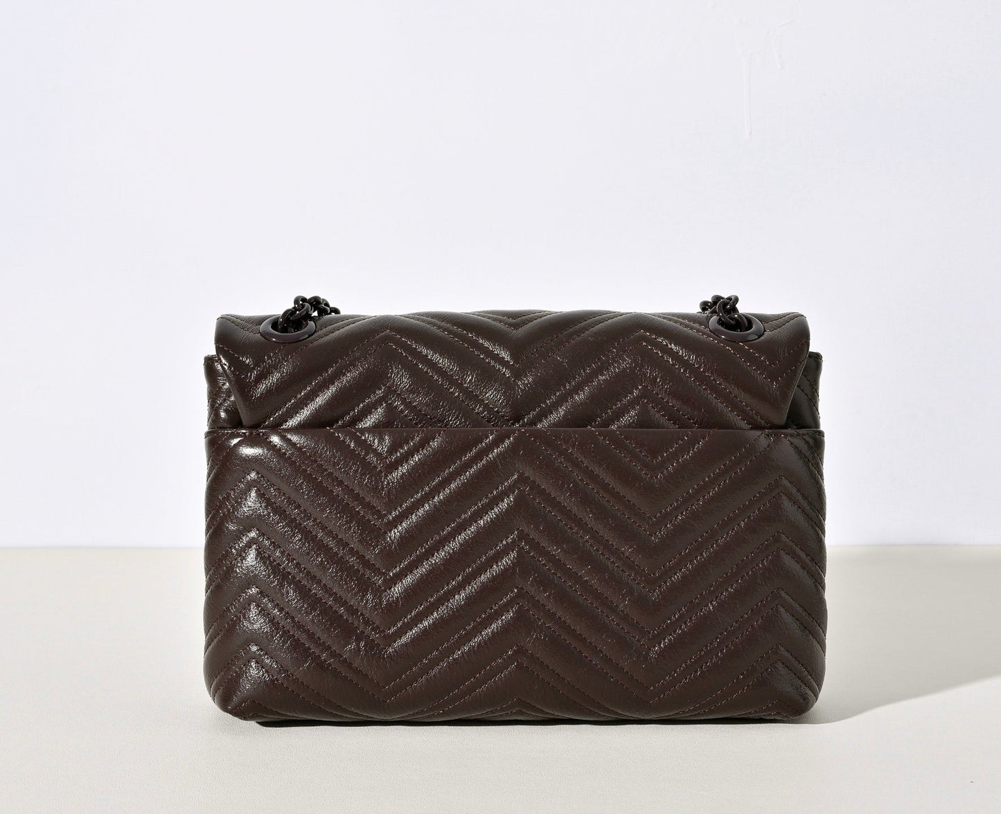 Gucci GG Marmont Pleated Calfskin Shoulder Bag