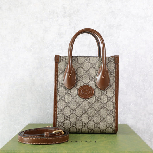 Gucci GG Retro Mini Crossbody Top Handle Bag