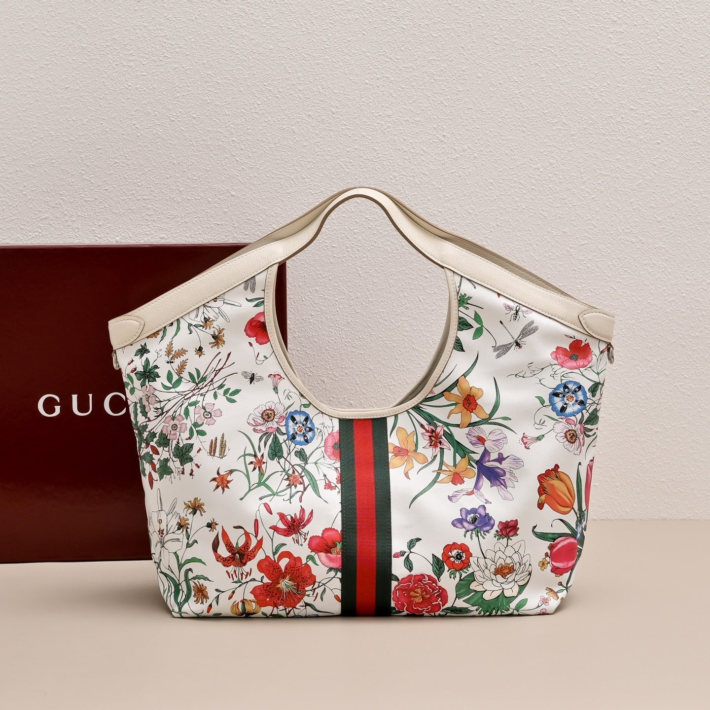 Gucci GG Giglio Floral Tote Bag